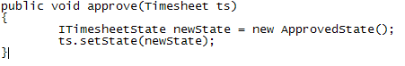 Figure 10: Concrete state method implementation -- Not Approved