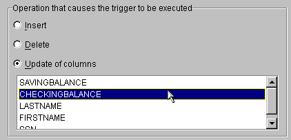 Figure 5. Specify the column name