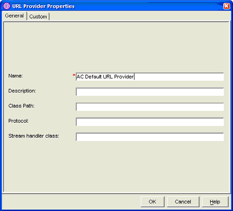 图 6. ACRCT 版面，添加默认 URL 提供程序