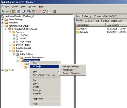 Exchange 2003 SP2中对公用文件夹的改变（图一）