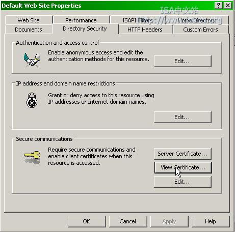 在ISA Server 2004中发布安全Web服务（一）（图十三）
