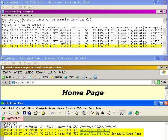 配置ISA Server 2004中的Web链（下）（图一）