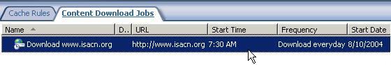 配置ISA Server 2004的内容下载作业（图十二）