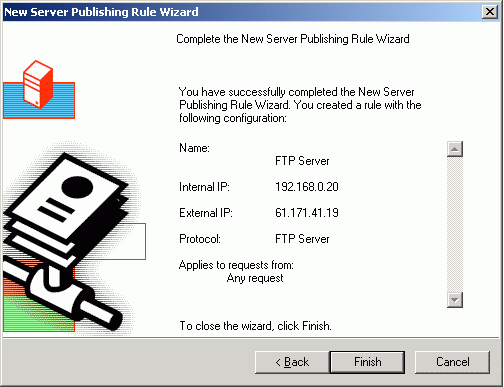 用ISA Server 2000发布内部网络的IIS FTP服务器（图六）