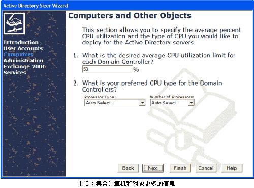 用Active Directory Sizer规划基础构架的需求（图七）