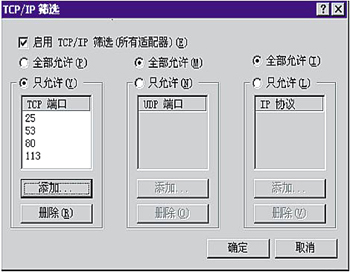 Windows 2000 Server也能“包过滤”（图二）