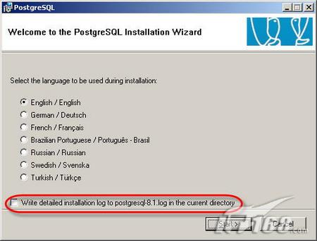 Windows下PostgreSQL 8.1版安装图解一（图一）