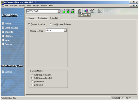 Running backup in ARCserve 2000 for Win NT & 2000（图六）