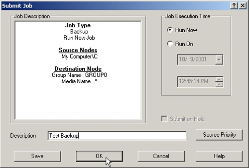 Running backup in ARCserve 2000 for Win NT & 2000（图八）