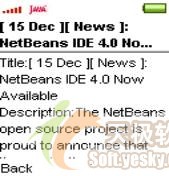 NetBeans 4.0创建J2ME手机RSS阅读器（图五）