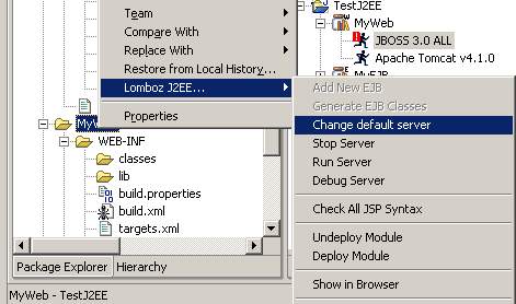 使用Eclipse开发J2EE应用，集成Eclipse, Lomboz和JBoss（图八）