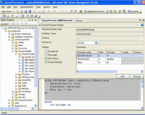 在 SQL Server 2005 Beta 2 中编辑 Transact-SQL 代码（图一）