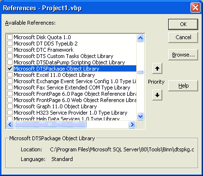 在SQL Server存储过程中执行DTS包（图一）