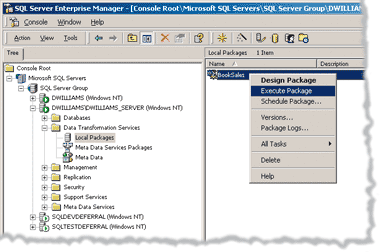 使用 SQL Server 2000 中的 VBScript 接口能够转换数据并向用户提供报告（图六）