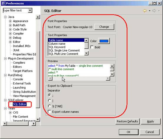 Eclipse中插件开发之SQLExplorer（图四）