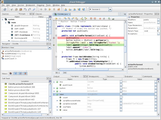 Java图形调试器 JSwat 3.2 发布(图)