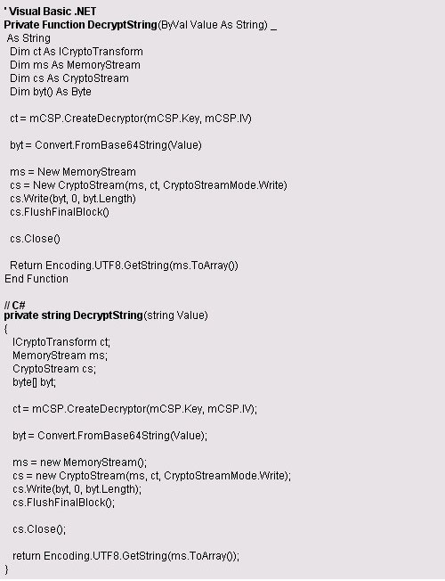 Microsoft .NET 中的简化加密(2)（图）（图七）