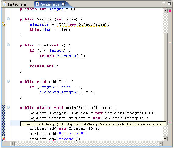Eclipse3.1中体验J2SE5.0之泛型(组图)（图四）