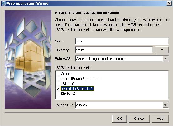 如何让JBuilder9支持Struts 1.1（图二）