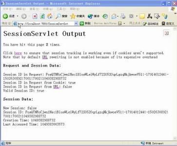 会话跟踪Servlet程序方法和实例