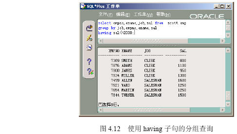 用SQL进行单表查询