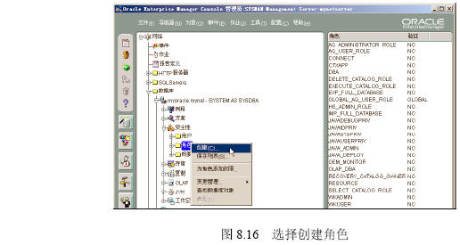 Oracle 9i 角色的管理