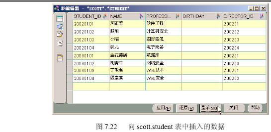 数据表中数据的管理