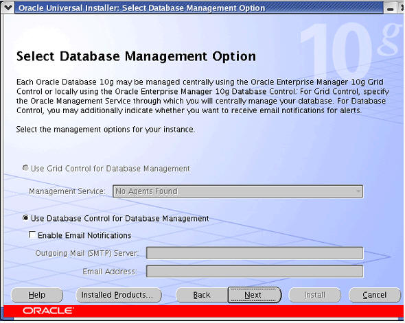 Oracle 10g学习手册2:安装与构建一(图)（图十）