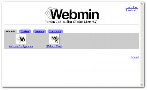 Webmin--Linux下的用户管理工具（图二）