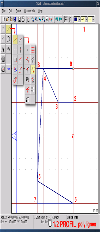 QCAD: 用Linux 进行机械制图（图十）