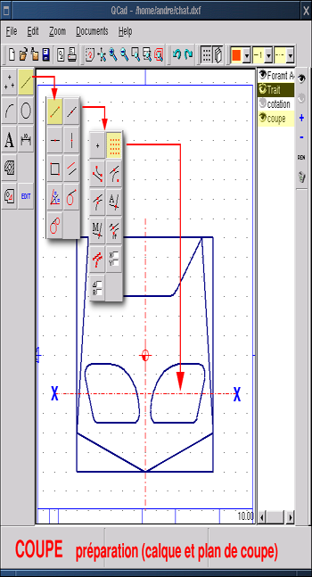 QCAD: 用Linux 进行机械制图（续）（图五）