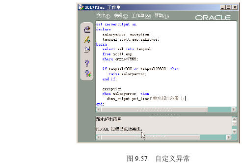 数据库PL/SQL异常处理(组图)（图四）