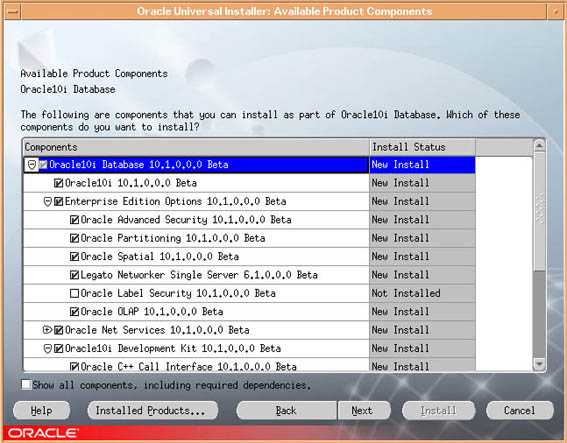 Oracle 10i的安装过程（图四）