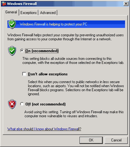 如何调整Windows XP SP2防火墙设定（图二）