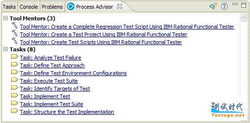 Figure 1. The Process Advisor view