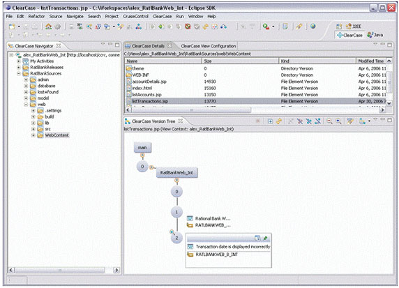 ͼ 3 Eclipse е ClearCase Remote Client