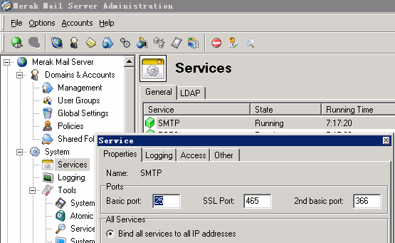 Merak Mail ServerSMTP&POP3ͼߣ