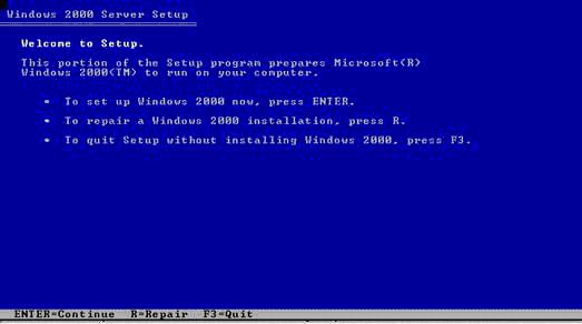 PE2600װWindows 2000ͼ