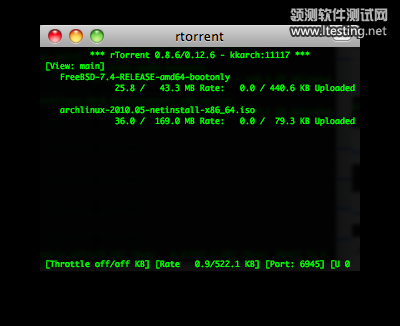 rtorrent screenshot